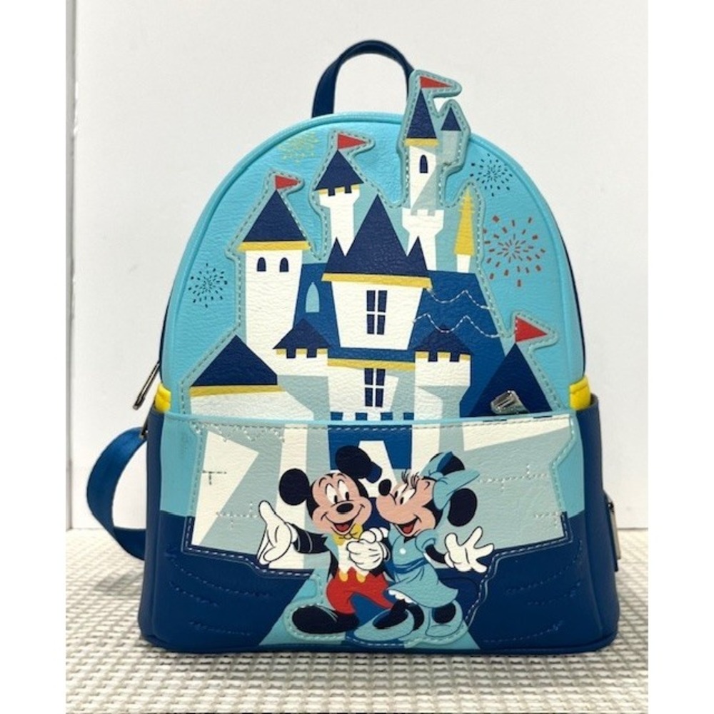 Disneyland 65th Anniversary Loungefly Mini Backpack Disney Castle